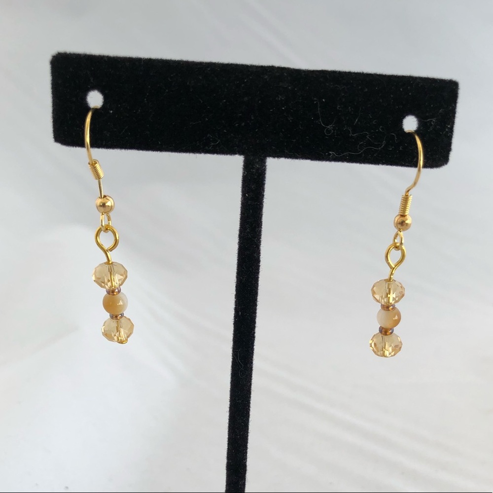 Handmade glass bead earrings